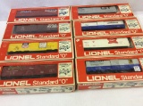 Lot of 9 Lionel Standard O Train Cars in Boxes