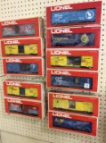 Lot of 11 Lionel Box Cars in Boxes