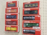 Lot of 10 Lionel Train Cars in Boxes