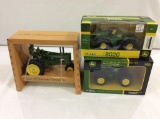 Lot of 3 John Deere Die Cast Tractors in Boxes