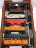 Lot of 9 Various Lionel O Gauge Train Cars