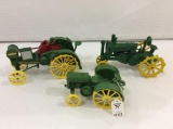 Lot of 3 Various John Deere 1/16th Scale Tractors