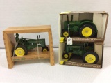 Lot of 3 John Deere 1/16th Scale Tractors by Ertl