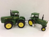 Lot of 2 John Deere 1/16th Scale Toy Tractors