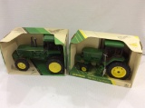 Lot of 2 John Deere 1/16th Scale Tractors by Ertl