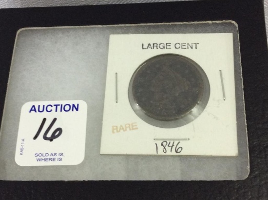 1846 Lg. Cent Coin (Showcase Not Included)