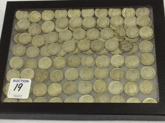 Lot of Approx. 106 Roosevelt Dimes Including