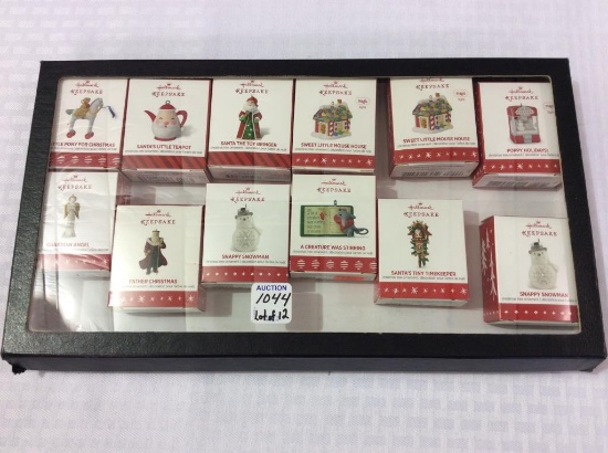 Lot of 12 Hallmark Keepsake Miniature Ornaments