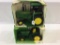 Lot of 2 Ertl John Deere 1/16th Scale Tractors in