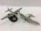 Lot of 2 Metal Airplanes Including