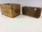 Pair of Wood Adv. Ammo Boxes Including