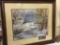 Framed Pheasant Print in Winter-Signed H.C.