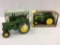 Lot of 2 John Deere 1/16th Scale Tractors-NIB