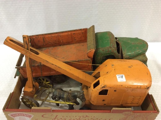 Group of Toys Including Structo Truck