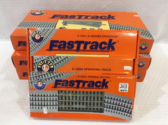 Lot of 6 Lionel Fastrack-NIB Including