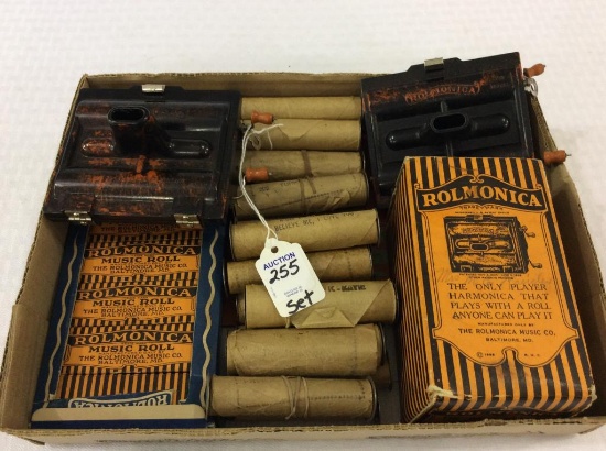 Group w/ 2 Rolmonica Harmonica Toys
