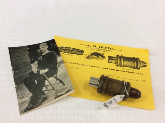 Ditto Duck Call w/ Papers & Photo