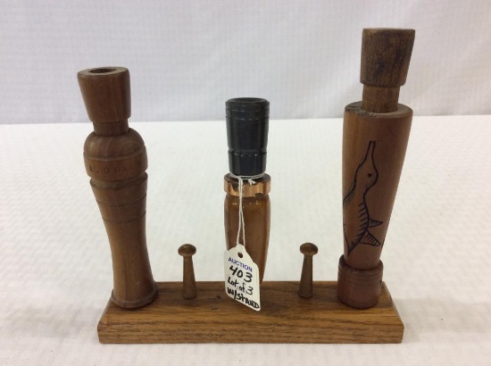 Lot of 3 Various Duck Calls w/