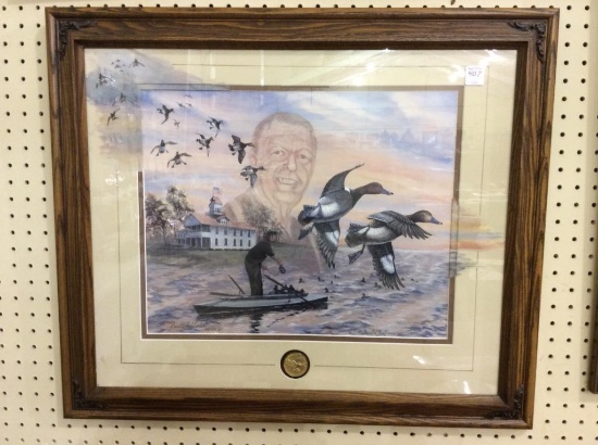 Framed Memorial Duck Print in Memory