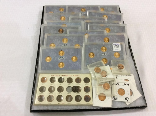 Lg. Group of Pennies Including Memorial Cents-