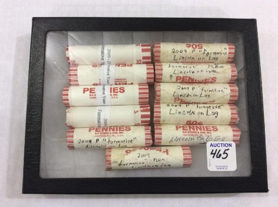 Lot of 11 UNC Rolls of 2009-P&D Formative