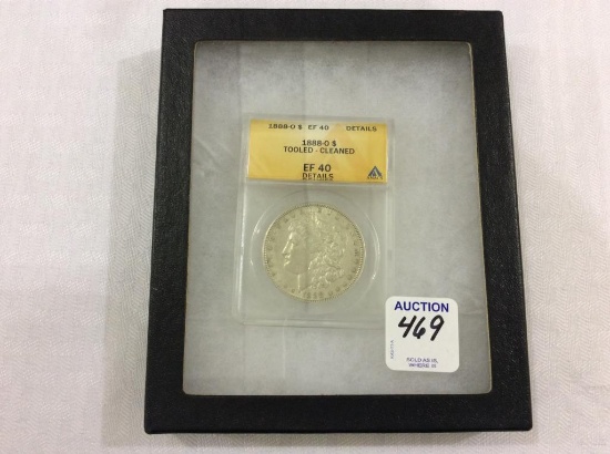 1888-0 Morgan Silver Dollar-Graded EF 40