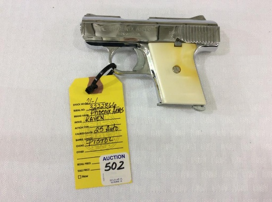 Phoenix Arms Raven 25 Auto Pistol