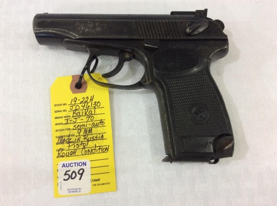 Baikal (Made in Russia)  Model IJ-70 9 MM Semi