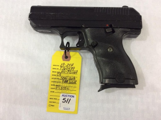 Hi Point Model C-9 9 MM Luger Semi Auto