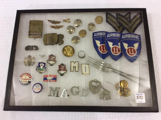 Group of Military Items Including