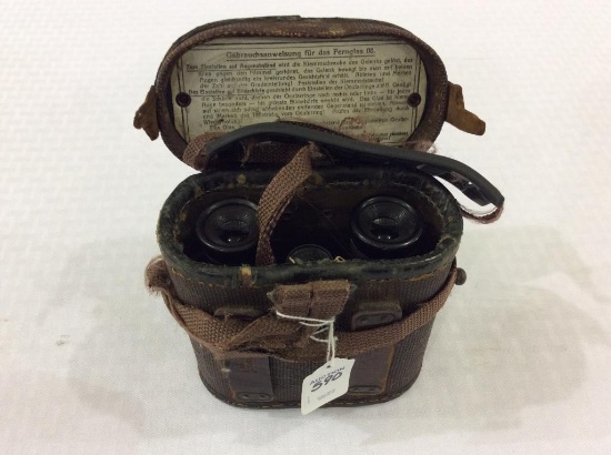Pair of German Fernglas Binculars w/ Case