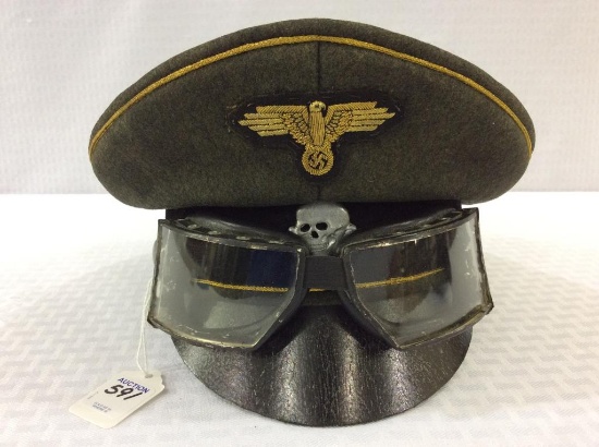 Unknown German Hat w/ Goggles