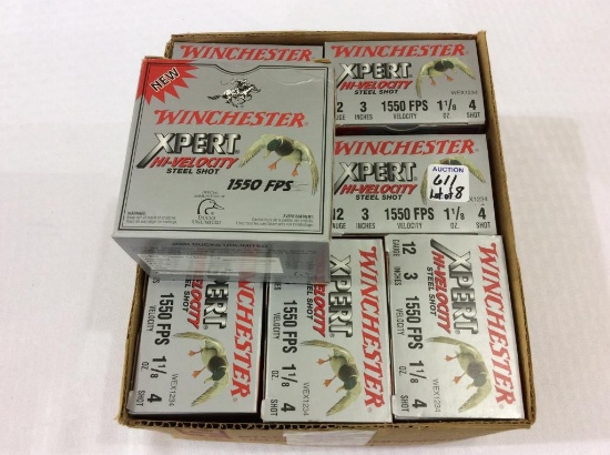 Lot of 8 Full Boxes of Winchester 12 Ga. Ammo