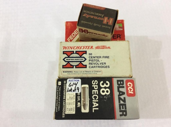 Lot of 9 Boxes of Ammo Including