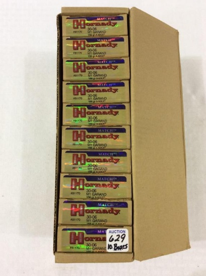 10 Full Boxes of Hornardy 30-06 M1 Grand