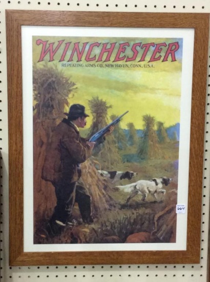 Framed Winchester Hunting Ad