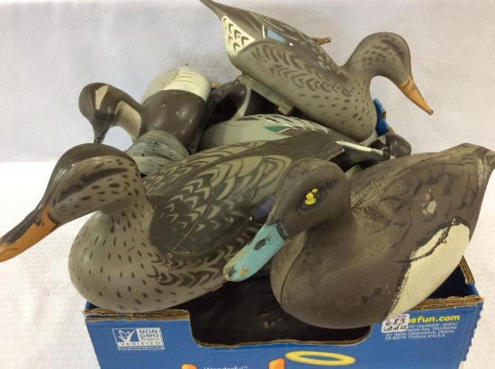Group of Approx. 12 Plastic Victor Decoys
