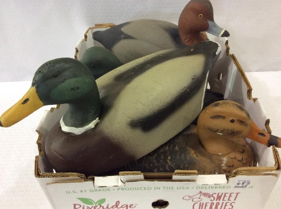 Lot of 5 Lg. Decoys Including Decoys