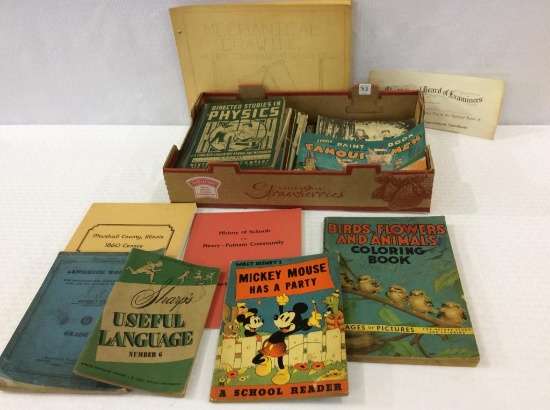 Group of Various Math & School Books,