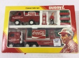 Sm. Buddy L Coca Cola Delivery Truck Set