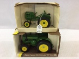 Lot of 2 John Deere 1/16th Scale Tractors-NIB