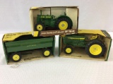 Lot of 3 Ertl John Deere Tractors in Boxes