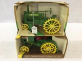 Lot of 2 Ertl 1/16th Scale John Deere Tractors in