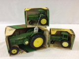 Lot of 3 Ertl John Deere Tractors-NIB