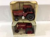 Lot of 2 Ertl 1/16th Scale International Tractors-