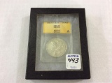 1881-0 Morgan Silver Dollar-Graded AU 50