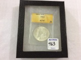 1888  Morgan Silver Dollar-Graded AU 53