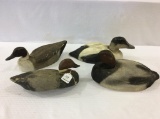 Lot of 4 Various Wood Decoys