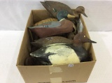 Group of Approx. 8 Fiber & Rubber Working Decoys