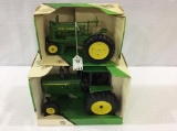 Lot of 2 John Deere 1/16th Scale Tractors-NIB